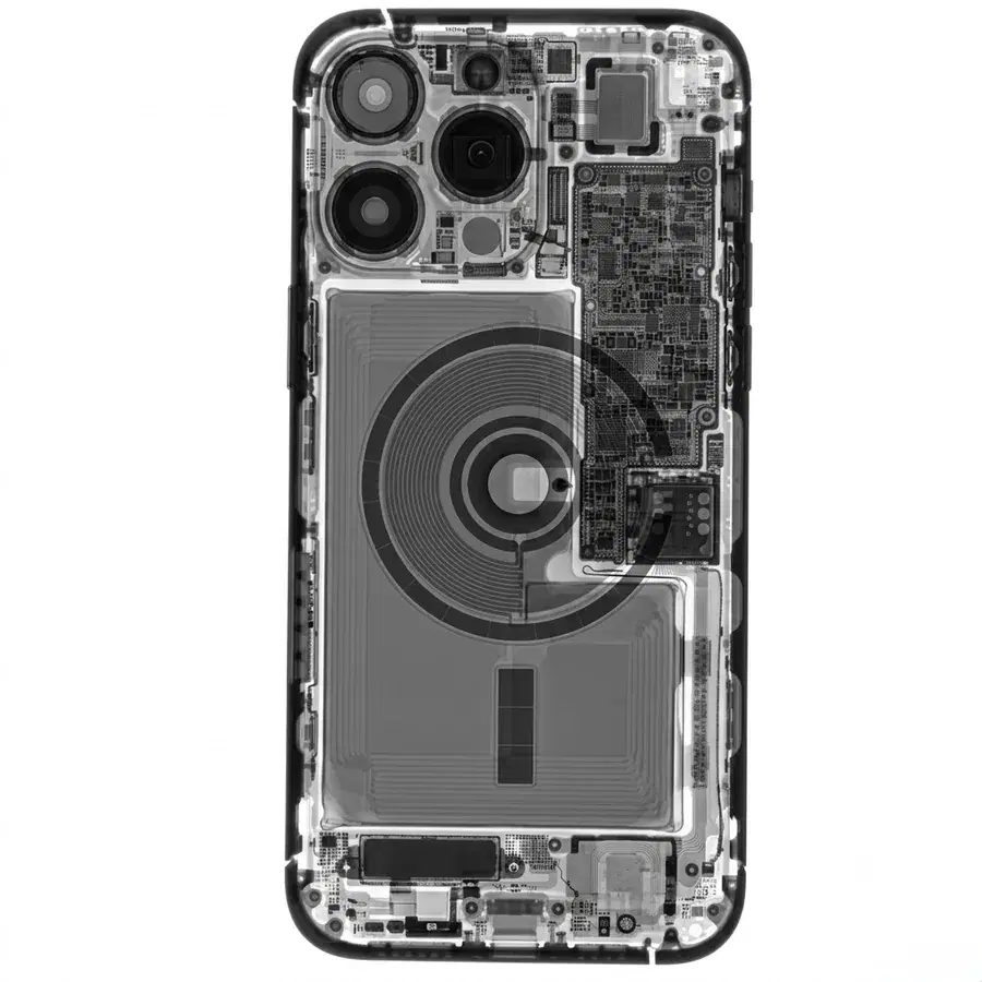 Röntgenbild av en iPhone